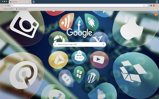 HOLO New Tab  from Chrome web store to be run with OffiDocs Chromium online