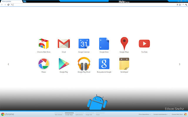 Holo Theme  from Chrome web store to be run with OffiDocs Chromium online