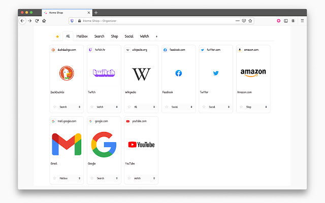 HomeShop Organizer  from Chrome web store to be run with OffiDocs Chromium online