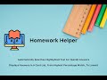 Homework Helper aus dem Chrome-Webshop zur Ausführung mit OffiDocs Chromium online