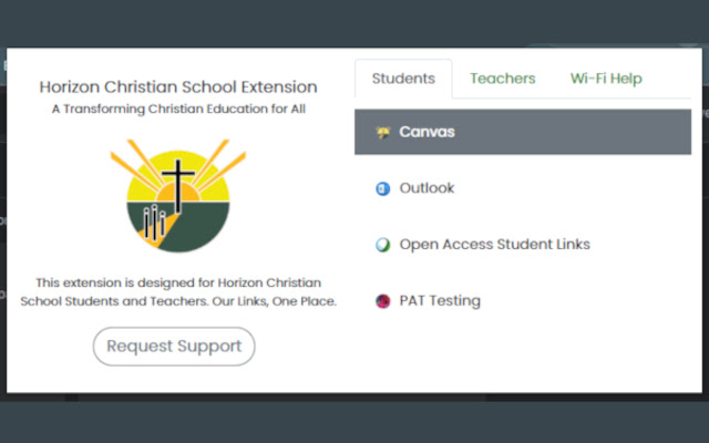 Horizon Christian School Extension  from Chrome web store to be run with OffiDocs Chromium online