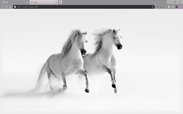 Horses in Snow  from Chrome web store to be run with OffiDocs Chromium online
