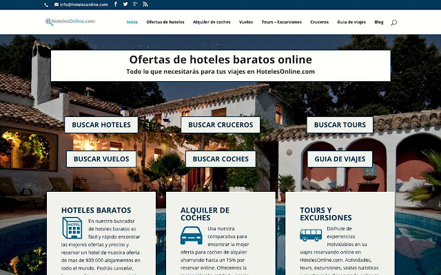 Hoteles Baratos y Ofertas  from Chrome web store to be run with OffiDocs Chromium online