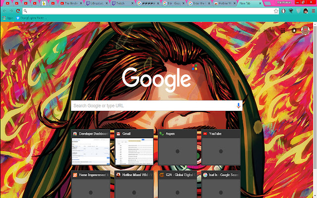 Hotline Miami Theme  from Chrome web store to be run with OffiDocs Chromium online