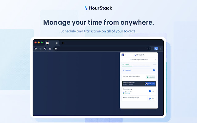 HourStack  from Chrome web store to be run with OffiDocs Chromium online