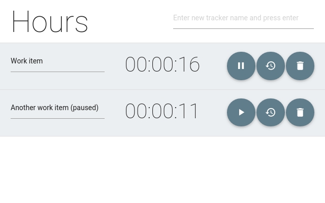 Hours | Time Tracker  from Chrome web store to be run with OffiDocs Chromium online