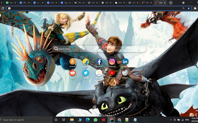 How To Train Your Dragon 3 Wallpaper New Tab  from Chrome web store to be run with OffiDocs Chromium online