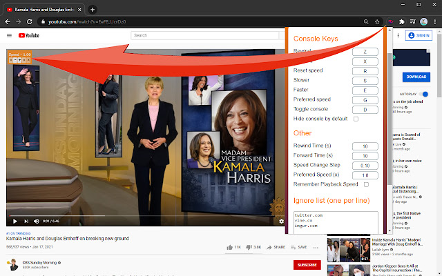 HTML5 Video Speed Controls  from Chrome web store to be run with OffiDocs Chromium online