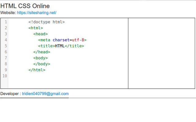 Html Css Online  from Chrome web store to be run with OffiDocs Chromium online