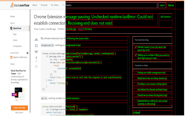 HTML Layout X Ray  from Chrome web store to be run with OffiDocs Chromium online