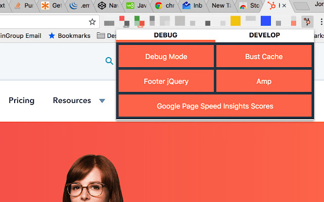 HubSpot Developer Extension  from Chrome web store to be run with OffiDocs Chromium online