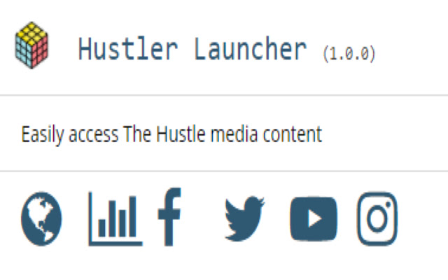 Hustler Launcher  from Chrome web store to be run with OffiDocs Chromium online