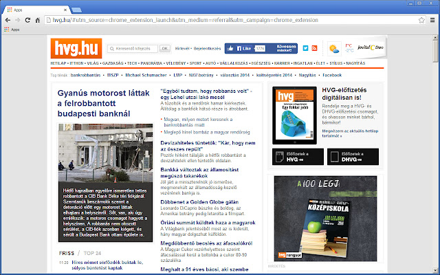 hvg.hu  from Chrome web store to be run with OffiDocs Chromium online