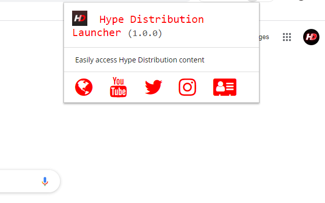 Hype Distribution Launcher  from Chrome web store to be run with OffiDocs Chromium online