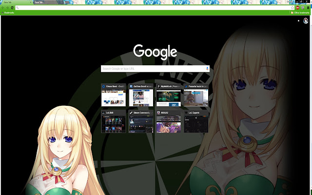 Hyperdimension Neptunia Re;birth1 Vert  from Chrome web store to be run with OffiDocs Chromium online