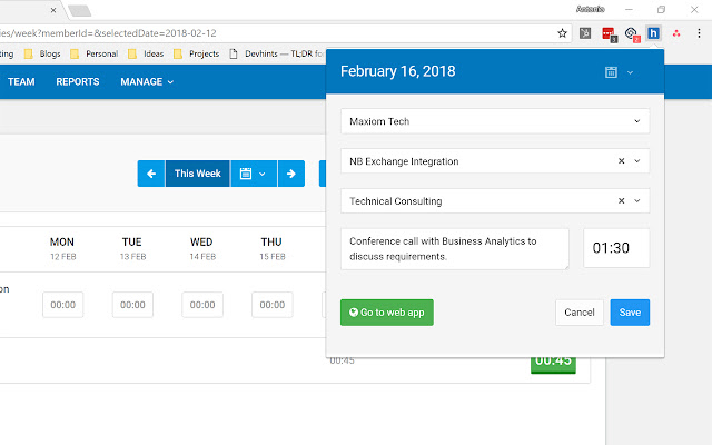 Hyperlogs  from Chrome web store to be run with OffiDocs Chromium online