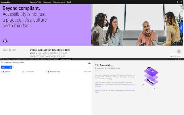 IBM Equal Access Accessibility Checker  from Chrome web store to be run with OffiDocs Chromium online