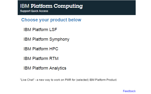 IBM Platform Support Quick Access  from Chrome web store to be run with OffiDocs Chromium online