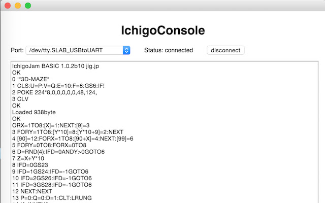 IchigoConsole  from Chrome web store to be run with OffiDocs Chromium online