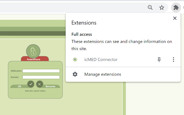 icMED Connector  from Chrome web store to be run with OffiDocs Chromium online