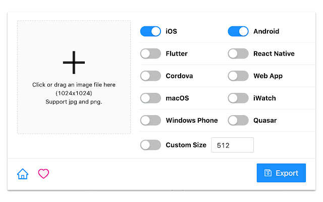 iconify.pro app icon generator  from Chrome web store to be run with OffiDocs Chromium online