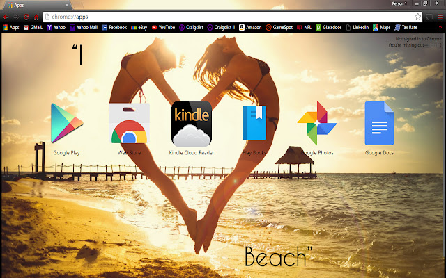 I Heart Beach  from Chrome web store to be run with OffiDocs Chromium online