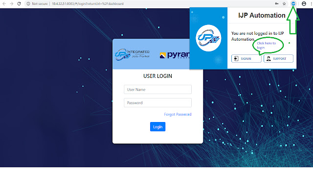 IJP Automation Extension  from Chrome web store to be run with OffiDocs Chromium online