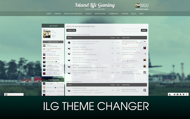 ILG Theme Changer  from Chrome web store to be run with OffiDocs Chromium online