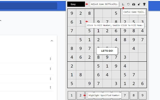 I Love Sudoku  from Chrome web store to be run with OffiDocs Chromium online
