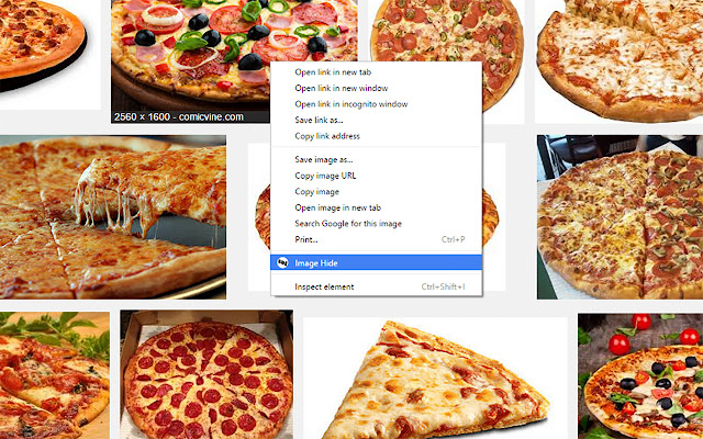Image Hide  from Chrome web store to be run with OffiDocs Chromium online