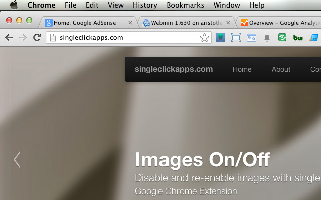 Images ON/OFF  from Chrome web store to be run with OffiDocs Chromium online