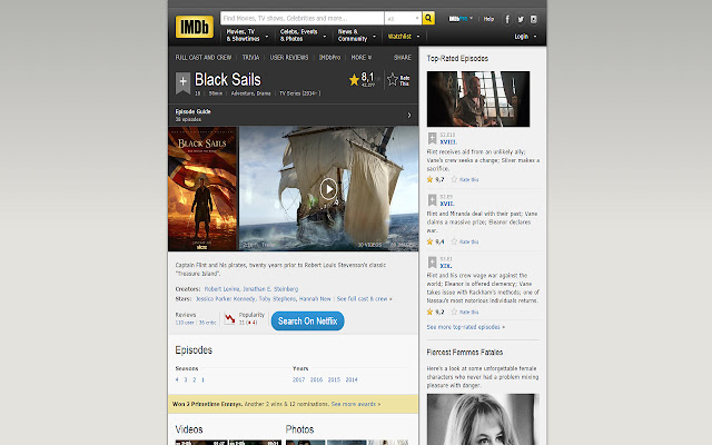 IMDB2Netflix  from Chrome web store to be run with OffiDocs Chromium online