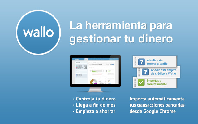 Importador de cuentas Wallo  from Chrome web store to be run with OffiDocs Chromium online