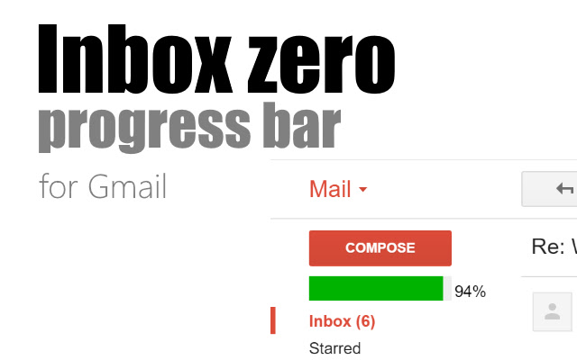 Inbox Zero Progress Bar  from Chrome web store to be run with OffiDocs Chromium online