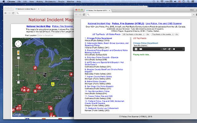 Incident Map  Police, Fire Scanner  from Chrome web store to be run with OffiDocs Chromium online