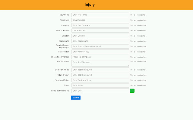 Incident Reporting  from Chrome web store to be run with OffiDocs Chromium online