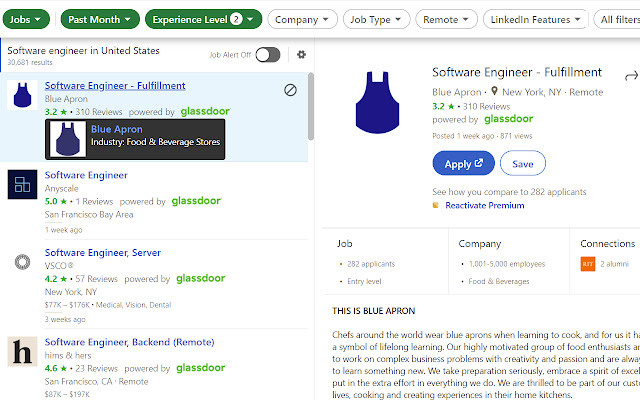 inDoors Show Glassdoor ratings on job sites  from Chrome web store to be run with OffiDocs Chromium online