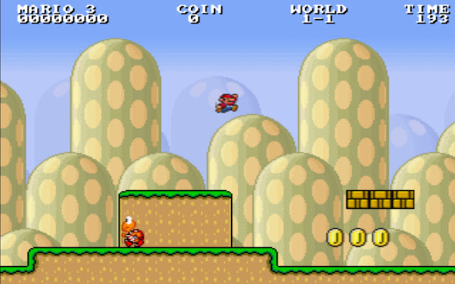 Infinity Mario html5  from Chrome web store to be run with OffiDocs Chromium online