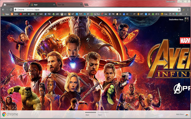 Infinity War : All Avengers Super Hero  from Chrome web store to be run with OffiDocs Chromium online