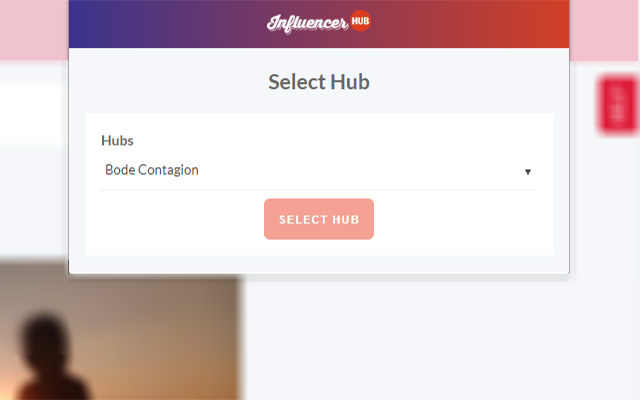 Influencer HUB  from Chrome web store to be run with OffiDocs Chromium online