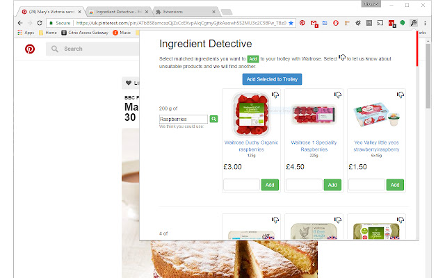 Ingredient Detective  from Chrome web store to be run with OffiDocs Chromium online