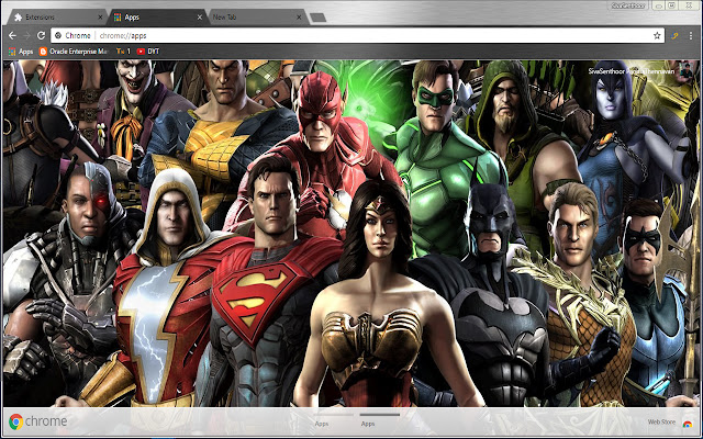 Injustice God Among Us Super Heroes  from Chrome web store to be run with OffiDocs Chromium online