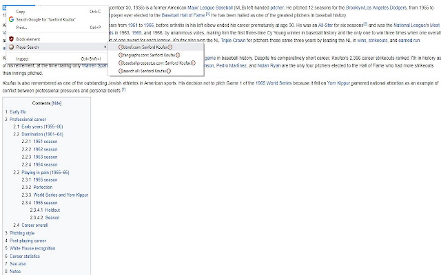 ⚾ In line Baseball Player Search  from Chrome web store to be run with OffiDocs Chromium online