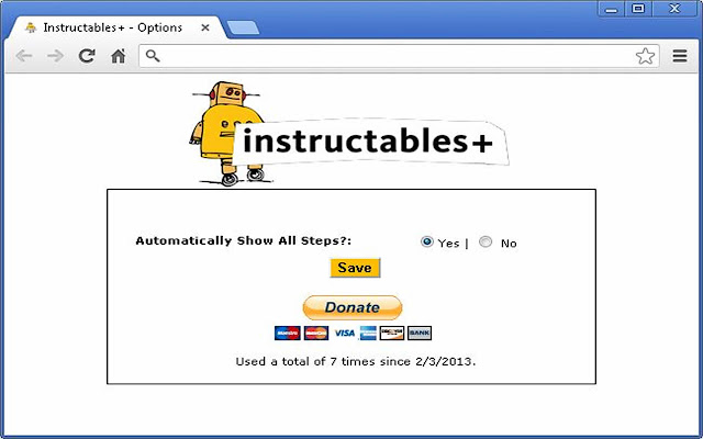 Instructables+  from Chrome web store to be run with OffiDocs Chromium online