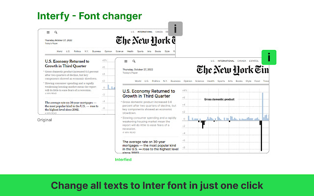 Interfy  from Chrome web store to be run with OffiDocs Chromium online