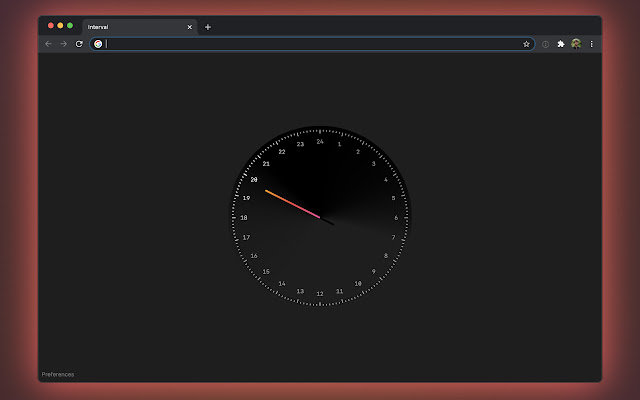 Interval – 24 hour newtab clock  from Chrome web store to be run with OffiDocs Chromium online