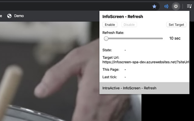 IntraActive InfoScreen Refresh  from Chrome web store to be run with OffiDocs Chromium online