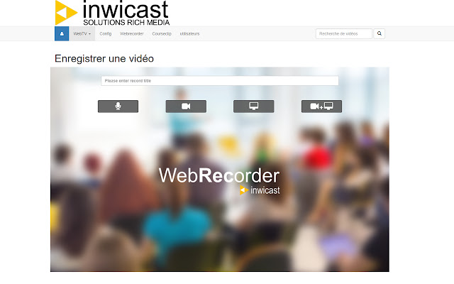 Inwicast Webrecorder Extension  from Chrome web store to be run with OffiDocs Chromium online