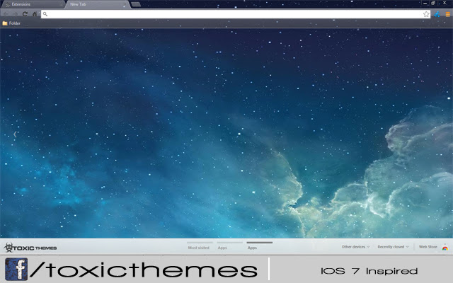ios 7 inspired 1366x768  from Chrome web store to be run with OffiDocs Chromium online