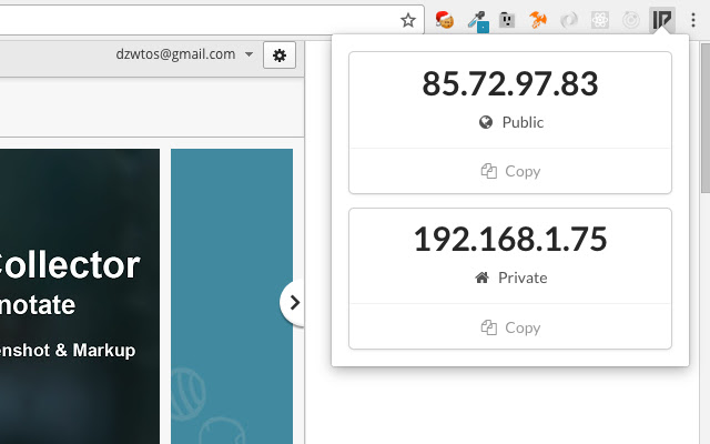 IP Address Finder  from Chrome web store to be run with OffiDocs Chromium online